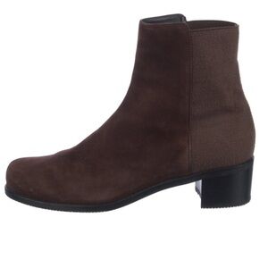 Stuart Weitzman Brown Suede Ankle Boots